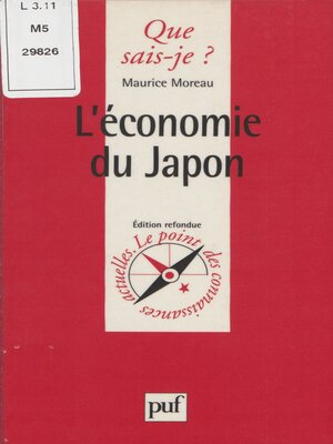 cover image of L'Économie du Japon